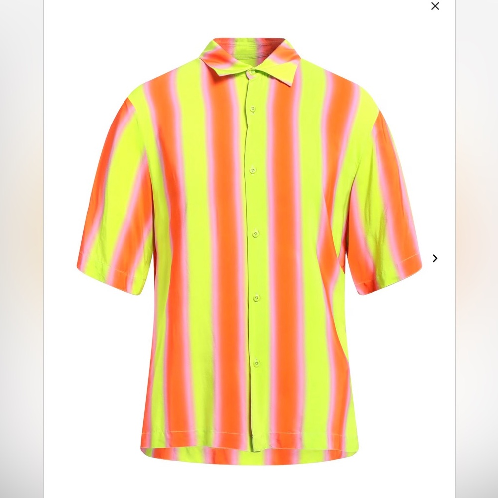 Sandro Neon Striped Men's Shirt